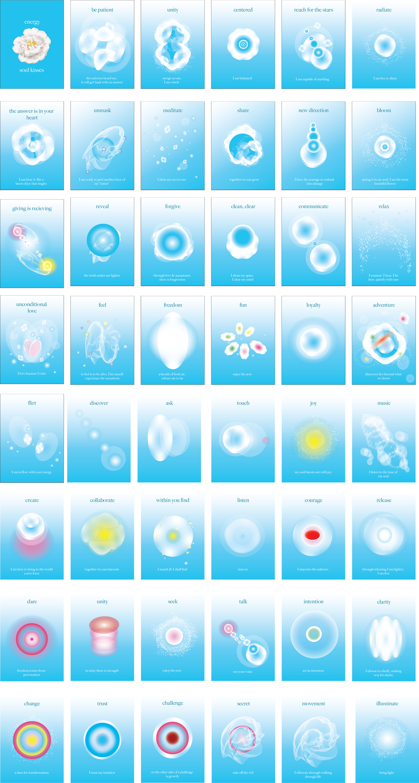 Energy Soul Kisses -  Card Set